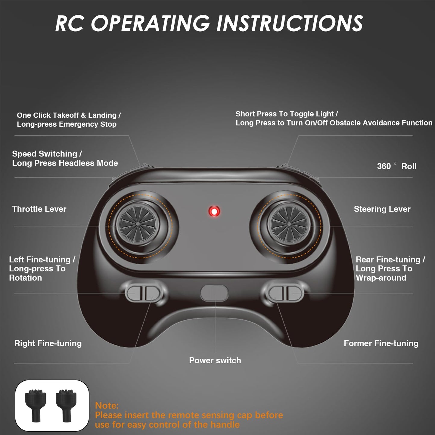 Lawfig Mini Drone for Kids and Beginners, 2024 RC Plane Helicopter Quadcopter Aircraft with Coolful RC Light, Remote Control Airplane with 360° Flip, Surround Flight, Kids Gift Toys for Boys and Girls