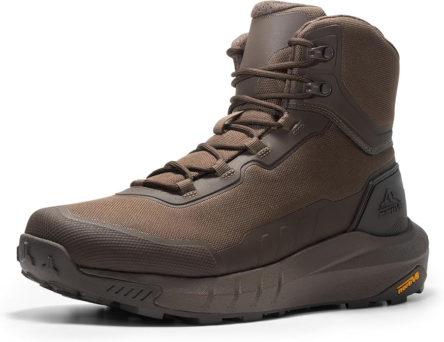 NORTIV 8 Men's Tactical Hiking Lightweight Cushion Sole for Work All Day Side Zipper Motorcycle Combat Military Boot Arch ...