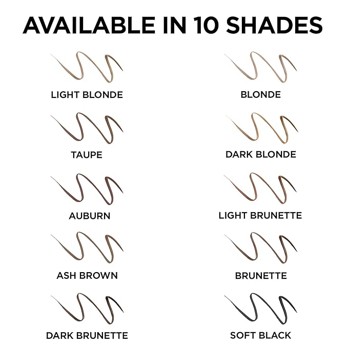 L'Oreal Paris Makeup Brow Stylist Definer Waterproof Eyebrow Pencil, Ultra-Fine Mechanical Pencil, Draws Tiny Brow Hairs and Fills in Sparse Areas and Gaps, Blonde, 0.003 Ounce (Pack of 2)