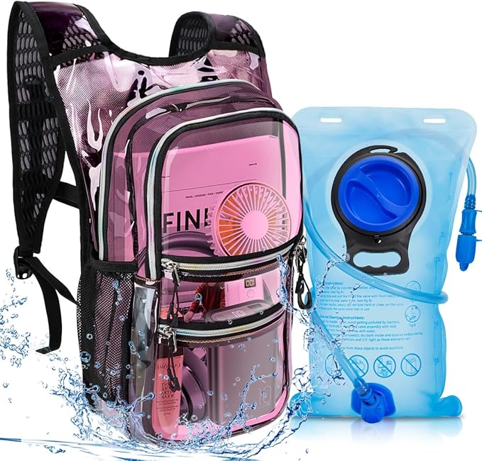 CITCAR Hydration Pack, Water Backpack with 3L Hydration Bladder Lightweight Insulation, Festival Essential, Rave Hydration...