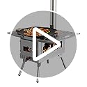 Outdoor Camping Tent Stove Portable Camping Stove Stainless Steel Stove With Chimney Pipe for Outdoor Cooking Camping BBQ ...