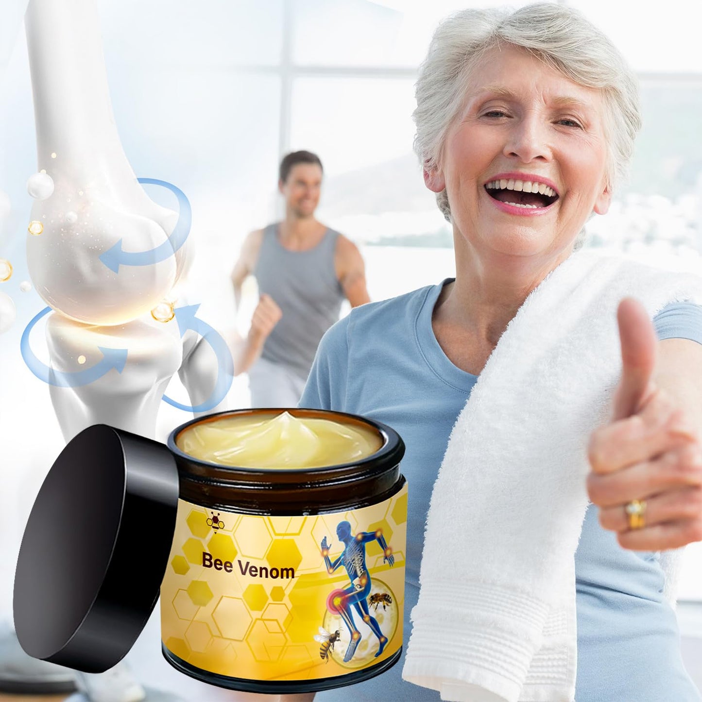 LinTsing 2 Pcs Botulinum Toxin & Bee Venom-Relief Bone Healing Cream, Professional Bee Venom Cream, Natural Joint Relief Gel, fo