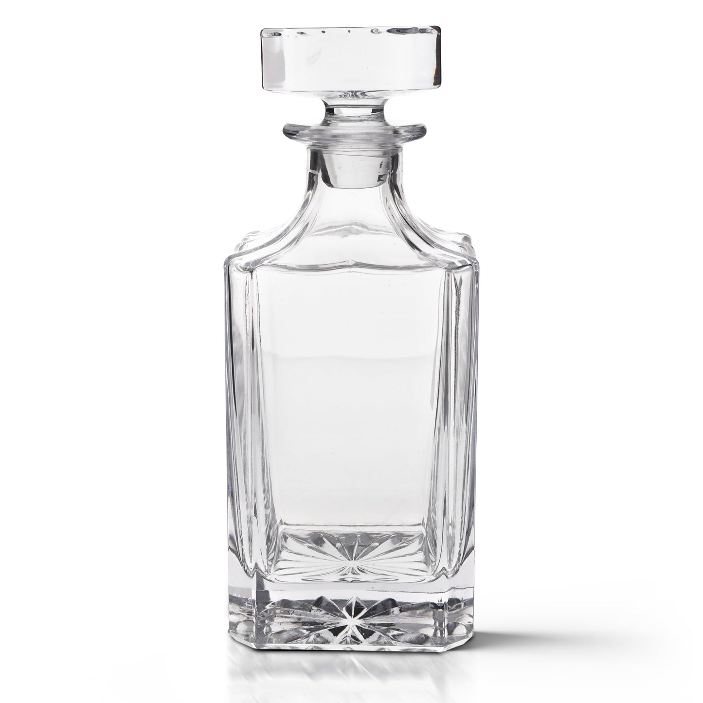 Rogue River Tactical Blank Square Whiskey Decanter With Glass Stopper Custom Gift Flag Men Dad Father's Day Perfect for Laser Engraving Etching