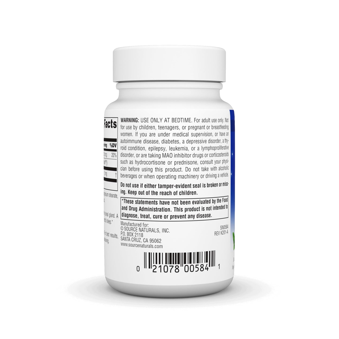 Source Naturals Melatonin 5 mg - 200 Peppermint Flavored Lozenges