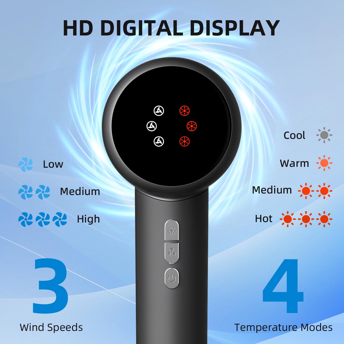 Hair Dryer, 160000RPM High Speed Hair Dryer,Professional Blow Dryer 500 Millions Negative Ionic Care Fast Drying Ionic Blow Drye