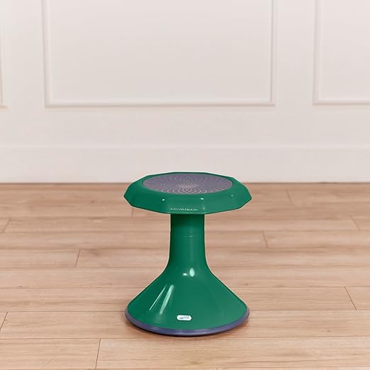 ECR4Kids ACE Active Core Engagement Wobble Stool, 15-Inch Seat Height, Flexible Seating, Green