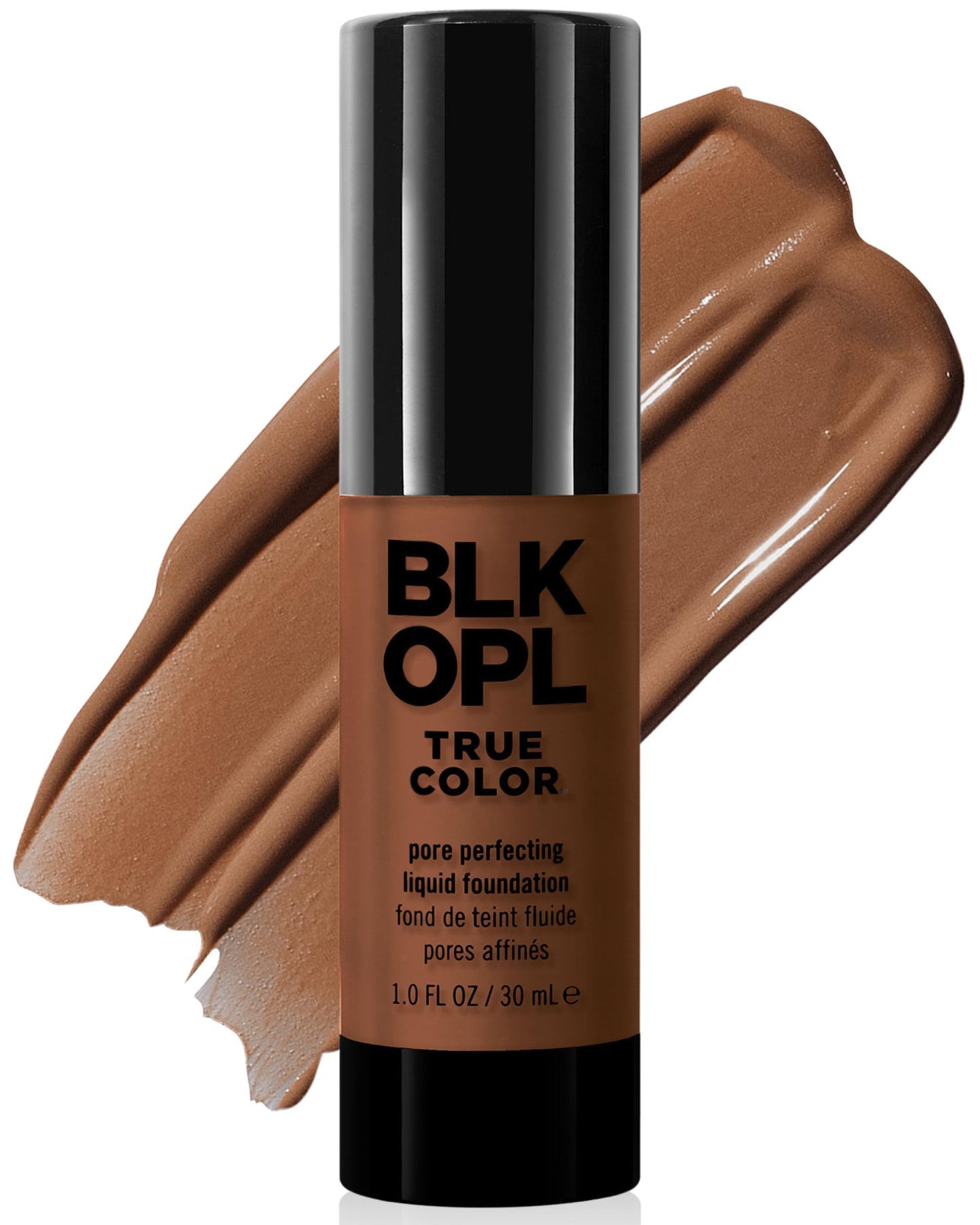 BLK/OPL TRUE COLOR Pore Perfecting Liquid Foundation, Hazelnut - enriched with Vitamins C & E, paraben-free, fragrance-free, cru