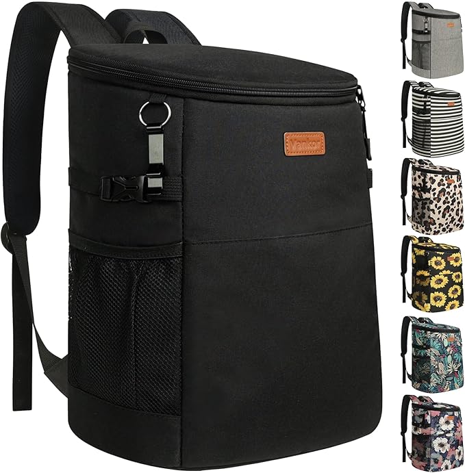 Camping Cooler Backpack 30 Cans, Soft Backpack Coolers Insulated Leak Proof Travel Cooler Bag Waterproof Lunch Picnic Beac...