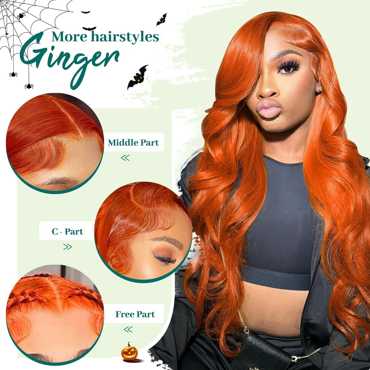 Shciyair 28 Inch Ginger Wig Human Hair 200 Density 13x4 HD Lace Front Wigs Human Hair Pre Plucked Ginger Body Wave Human Hair Wi