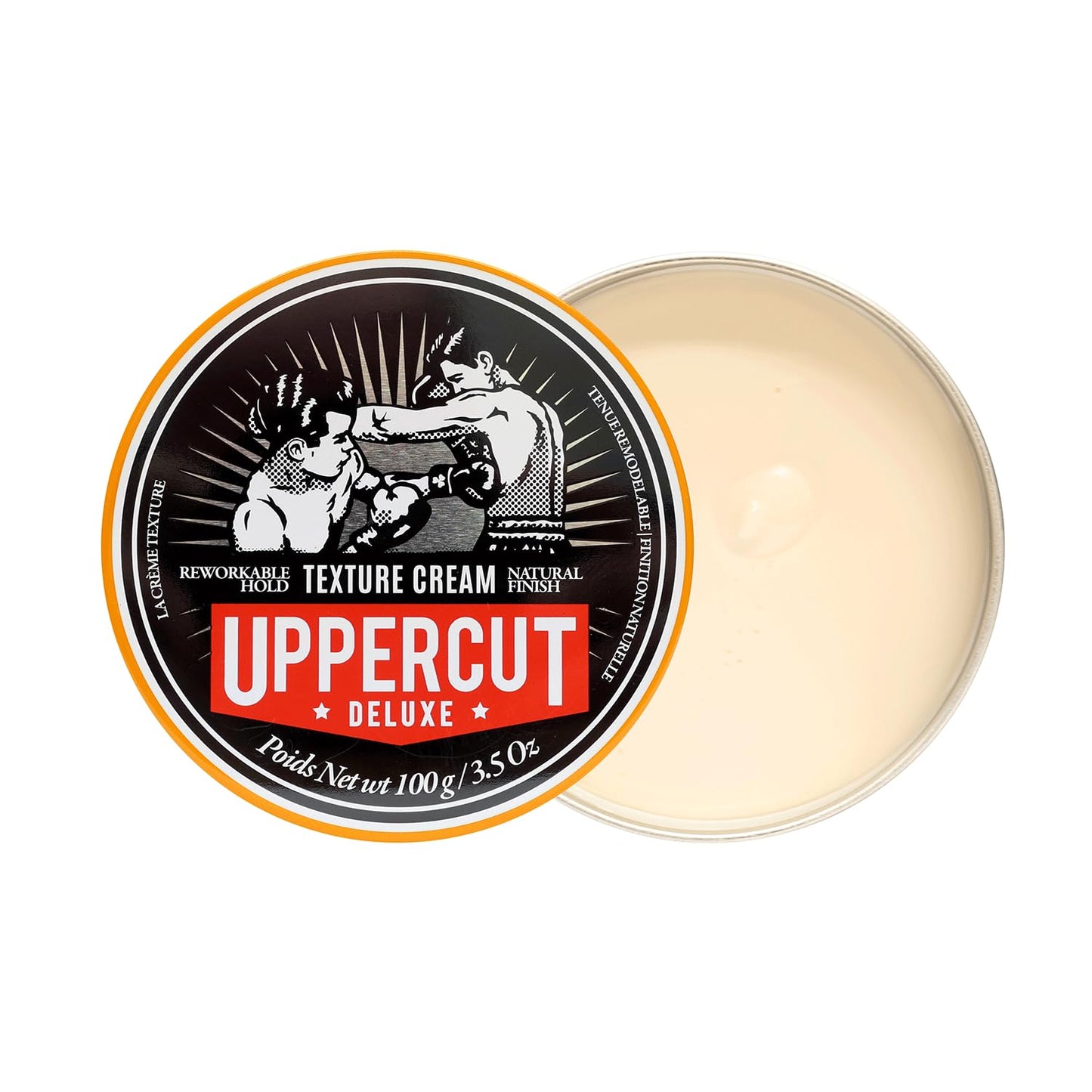 UPPERCUT DELUXE Texture Cream -Flexible, Reworkable Styling Cream for Men - Natural Matte Finish, Pliable Hold, Lightweight Hair