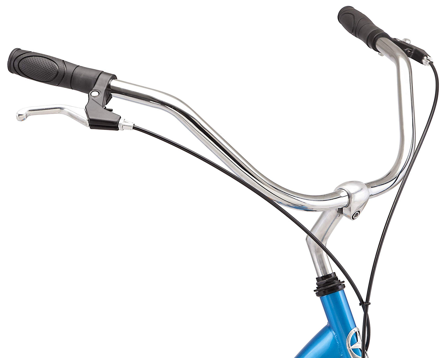Schwinn Shuffle Adult Scooter, 26-Inch Front Wheel, 20-Inch Rear Wheel, Alloy Linear Pull Brakes, Steel Frame, Blue