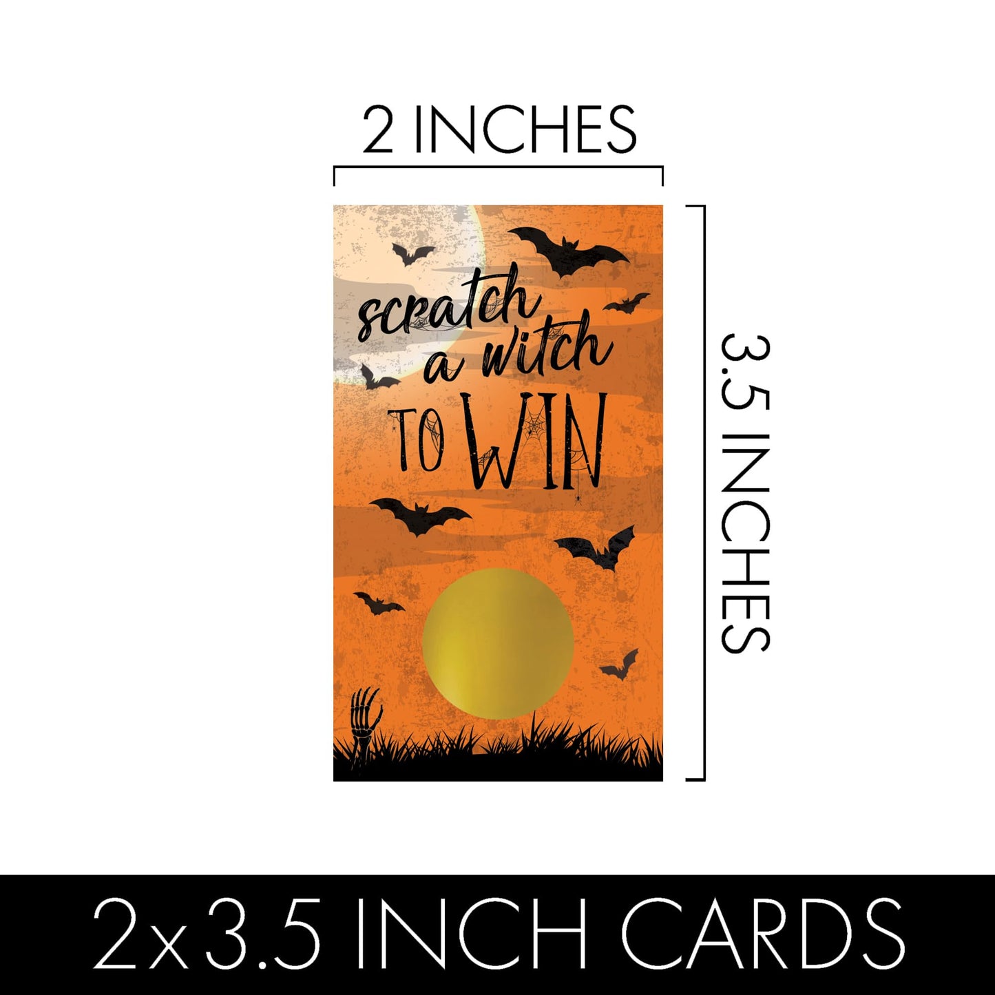 Scratch Off Halloween Party Game, Halloween Party Activity - 30 Cards
