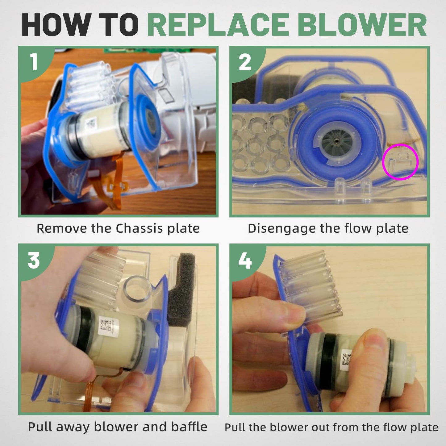 VORGENS CPAP Motor Blower Pump, Compatible with Resmed Airsense 11 & S11 AirMini Machine - for CPAP Motor Repair