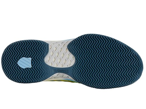 K-Swiss Men's Express Light 3 Padel Shoe, Evening Primrose/Airy Blue/Indian Teal, 11.5 M
