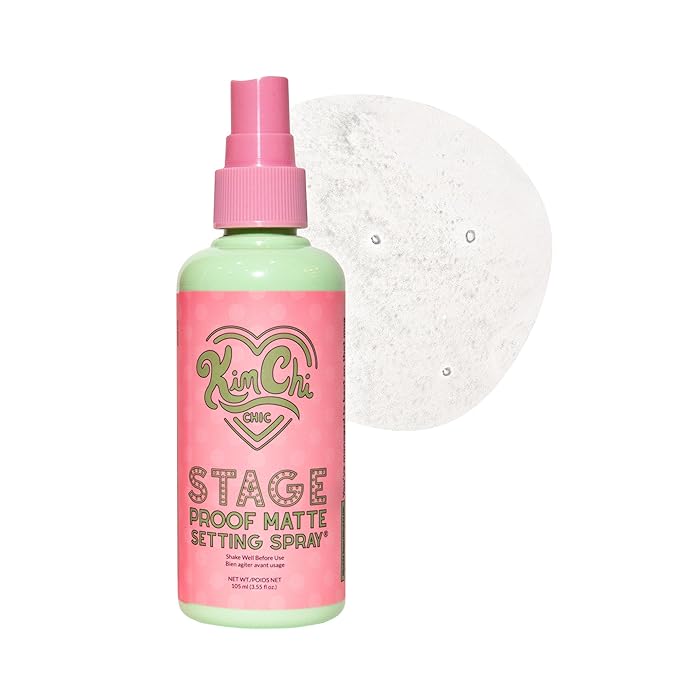 KimChiChic Beauty Stage Proof Matte Setting Spray, Makeup Finishing Mist and Fixative for All Skin Types, 3.55 fl oz