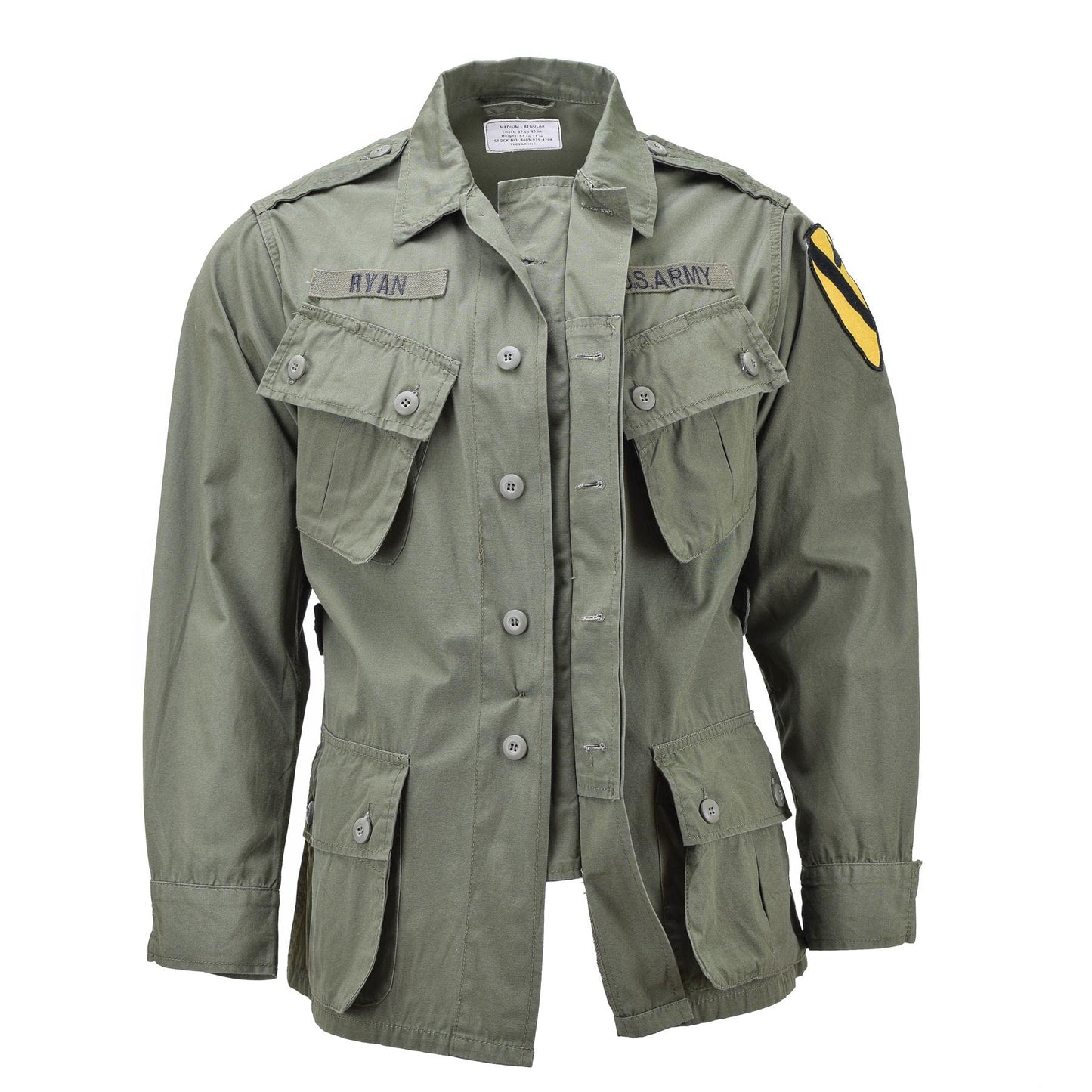 U.S. Military style Jacket Miltec Olive Drab M64 Vietnam jungle uniform lightweight military BDU (X-Large)