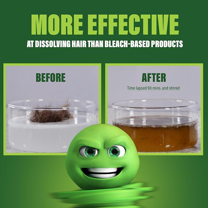 Green Gobbler Drain Clog Dissolver | Powerful Liquid Drain Opener & Toilet Clog Remover | Safe for Pipes & Septic | 2 Pack
