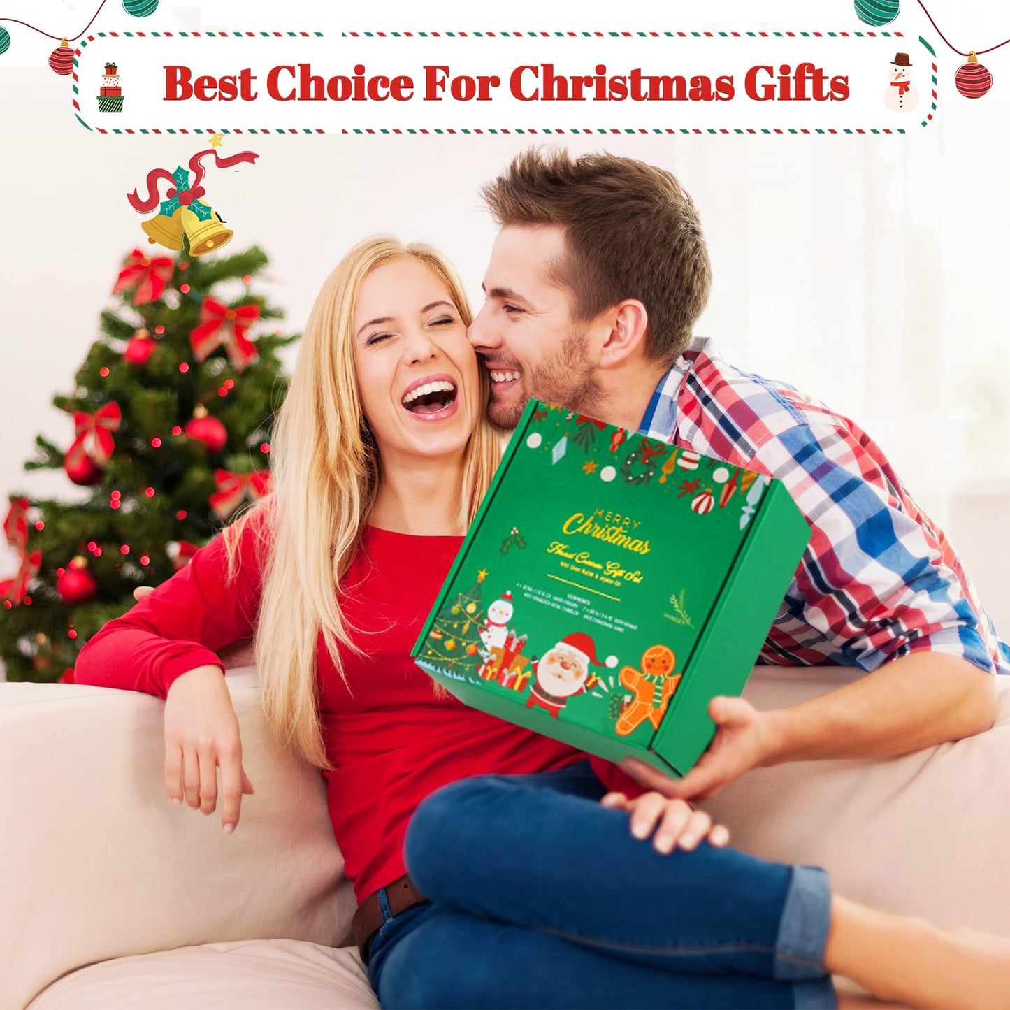 Christmas Gifts Set for Women - Ideas Relaxing Spa Gift Christmas Basket Gift Set for Women, Bath and Body Gift Set, Secret Santa Gifts for Her, Mom, Coworker, Teacher, Nurse