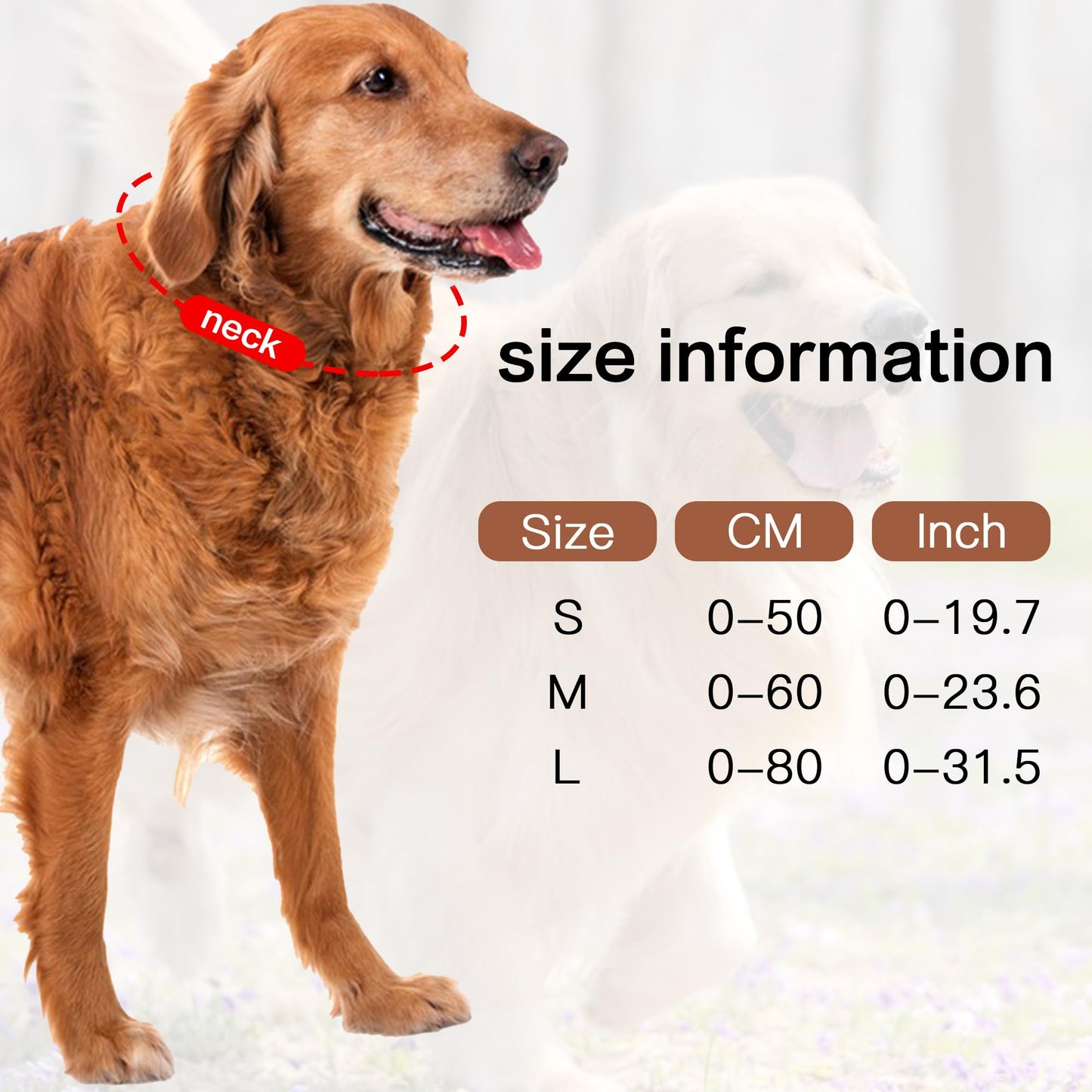HOKABLE Lion Mane Dog Costume for Medium & Large Dogs - Realistic Lion Wig - Brown - Size M + Tail Set