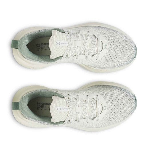 Under Armour Women's Infinite, (114) White Quartz/Silica Green/Metallic Silica, 7, US