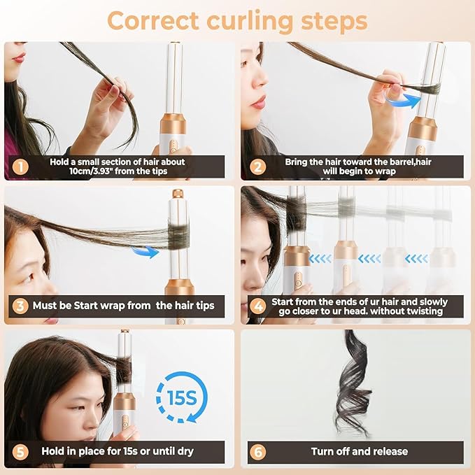 Hair Dryer Brush 7 in ONE, Powerful Blow Dryer Brush with Air Curler for Hair, Brush Blow Dryer with Diffuser, Ionic Hot Air Brush Fast Dry, Volumize, Curls, Straight, Hair Styling Tools 100-120V