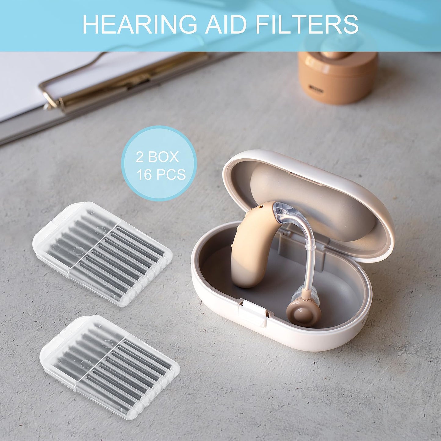 16 Pcs Hearing Wax Guards Cerumen Stop Wax Traps Hearing Cleaning Tool Accessories Hearing Filters Wax Guard for Phonak Widex Resound Unitron