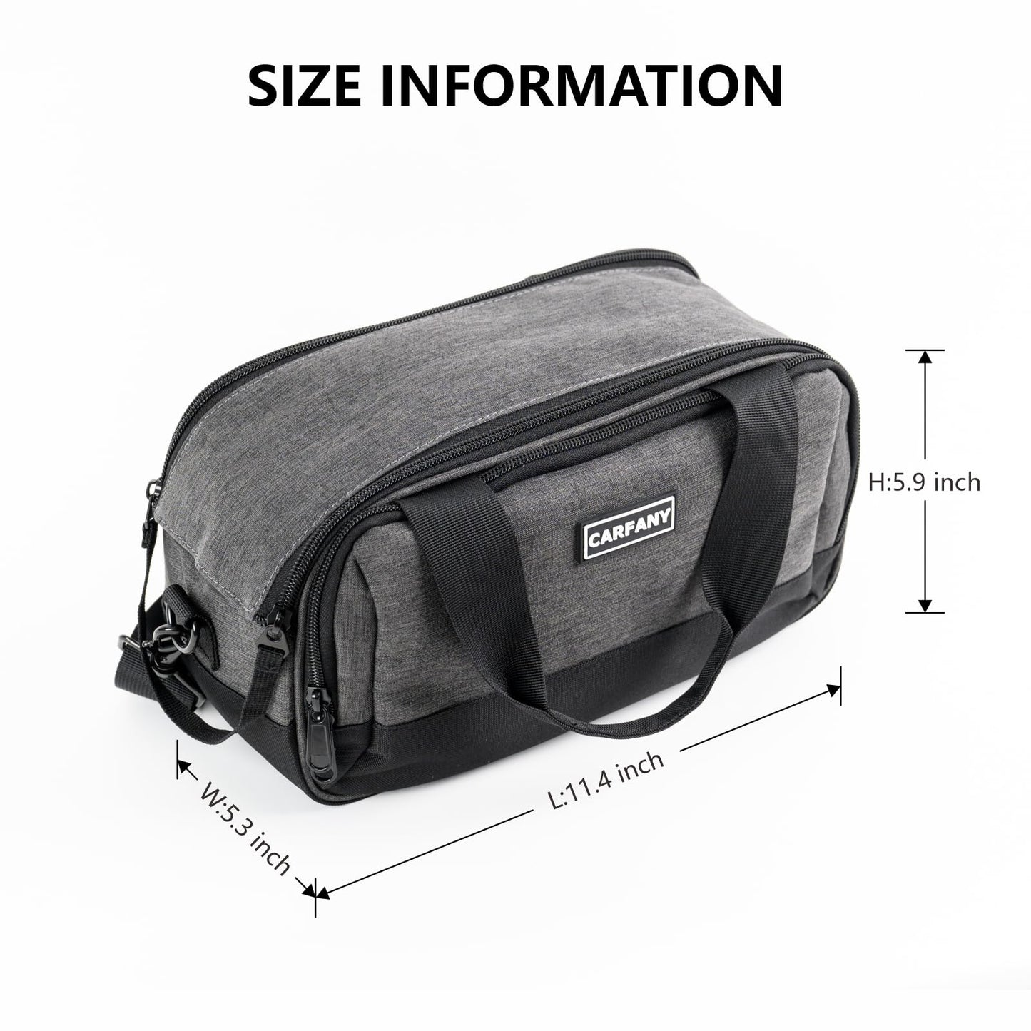 Carfany CPAP Bag For Travel Compatible With Resmed Airmini,Portable CPAP Machine And Accessories Case,Carry Organizer With Luggage Strip