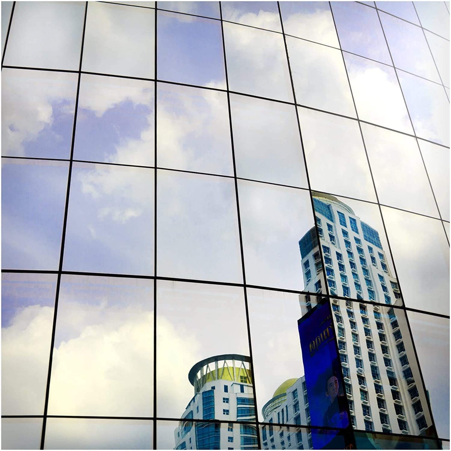 BDF S05 Window Film Daytime Privacy and Heat Control Mirror Silver 5 (Very Dark) - 12in X 49ft