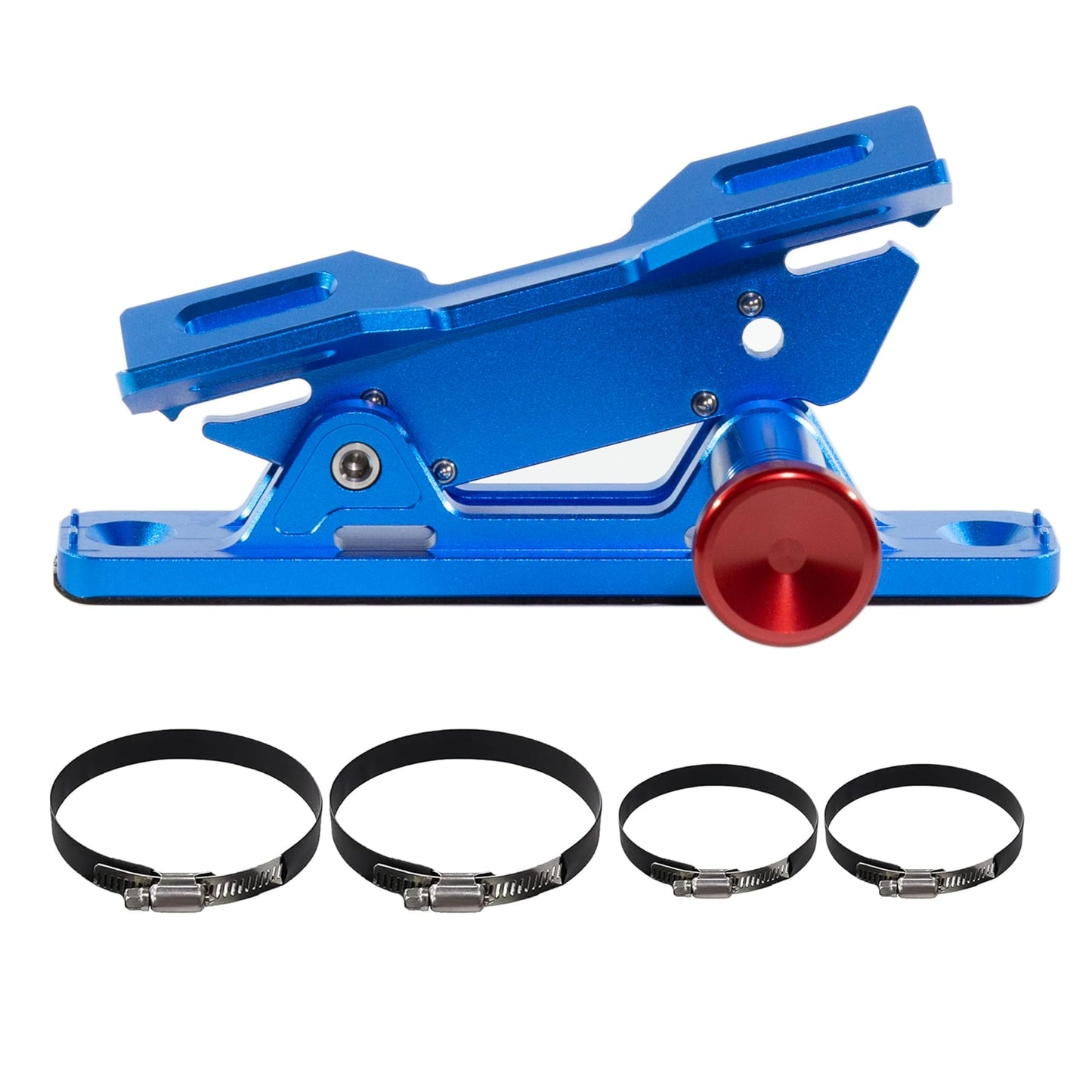 Quick Release Car Fire Extinguisher Mount – Blue Adjustable Aluminum Roll Bar Bracket Compatible with Jeep Wrangler (TJ/JK/JL/JKU), UTVs (Polaris RZR, Ranger, Can-Am X3), Trucks & Off-Road Vehicles