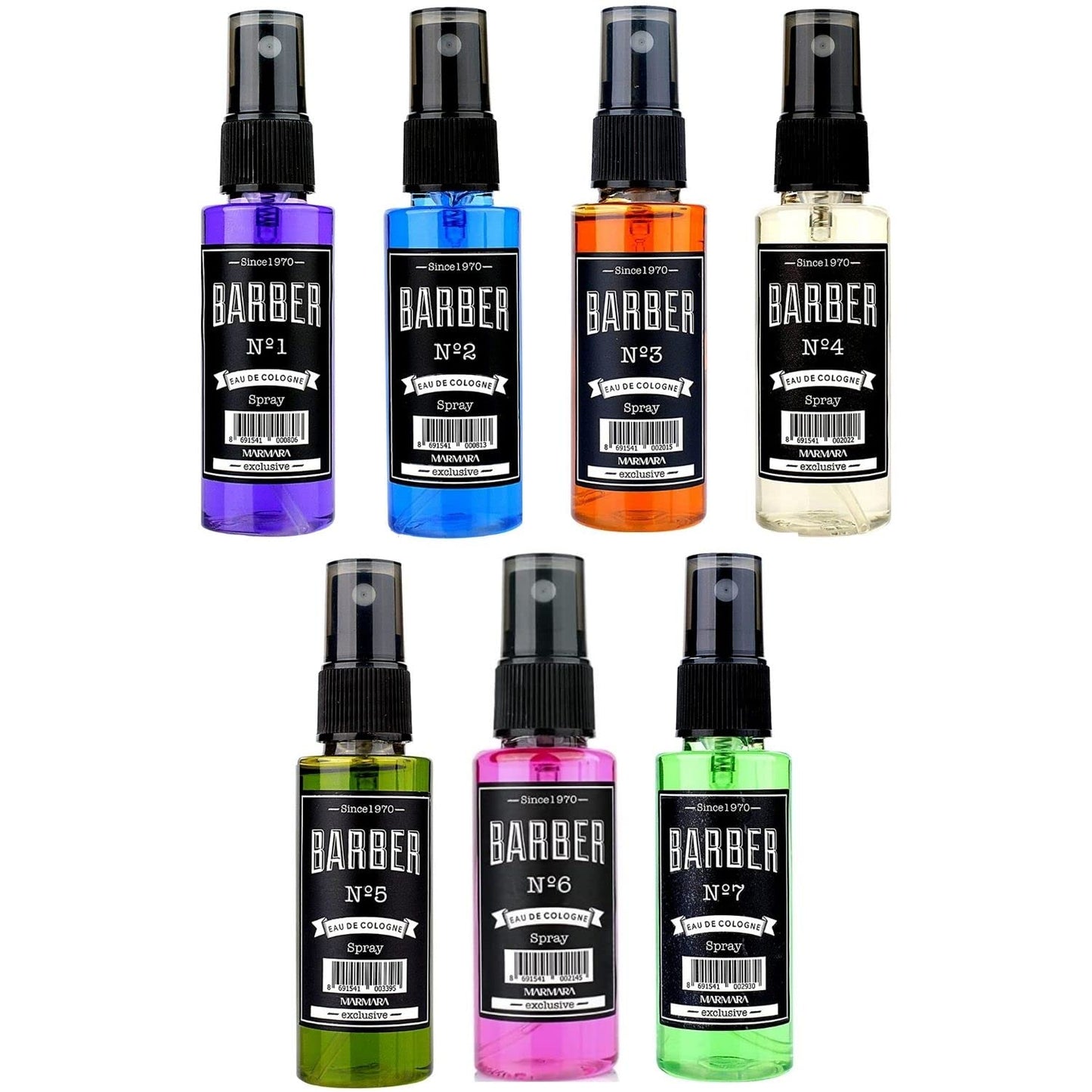 Marmara Barber Cologne - Best Choice of Modern Barbers and Traditional Shaving Fans Travel Size (50 ml, Travel Set)