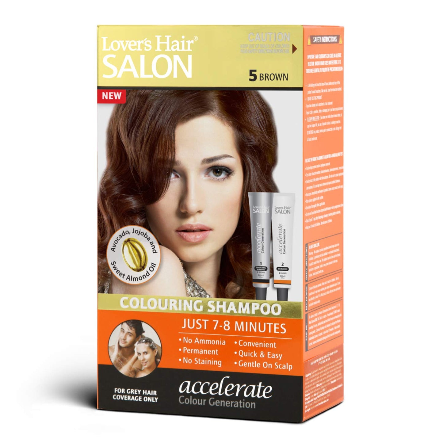 Lover's Hair Salon Colouring Shampoo - #5 Brown