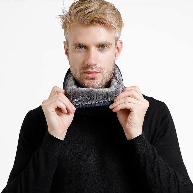 Winter Scarf Neck Warmer Gaiter Face for Men Women Warm Fleece Ski