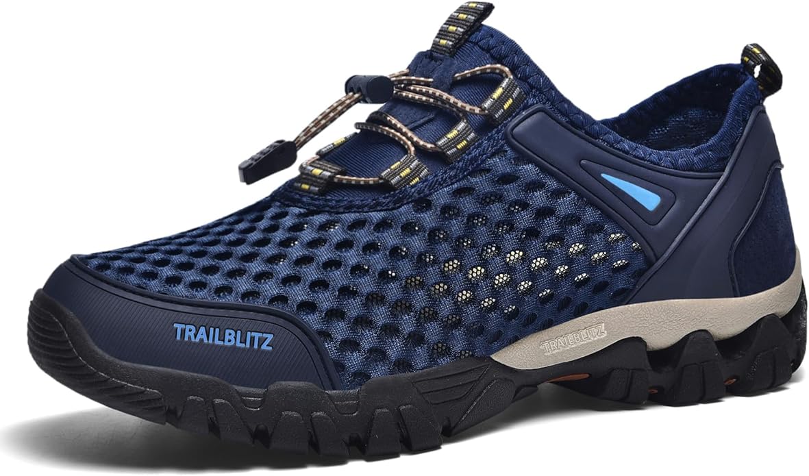 TRAILBLITZ Water Shoes Men Quick Drying Outdoor Hiking Barefoot Boat Footwear Aqua Shoes for Water Sport Waders Diving Hik...
