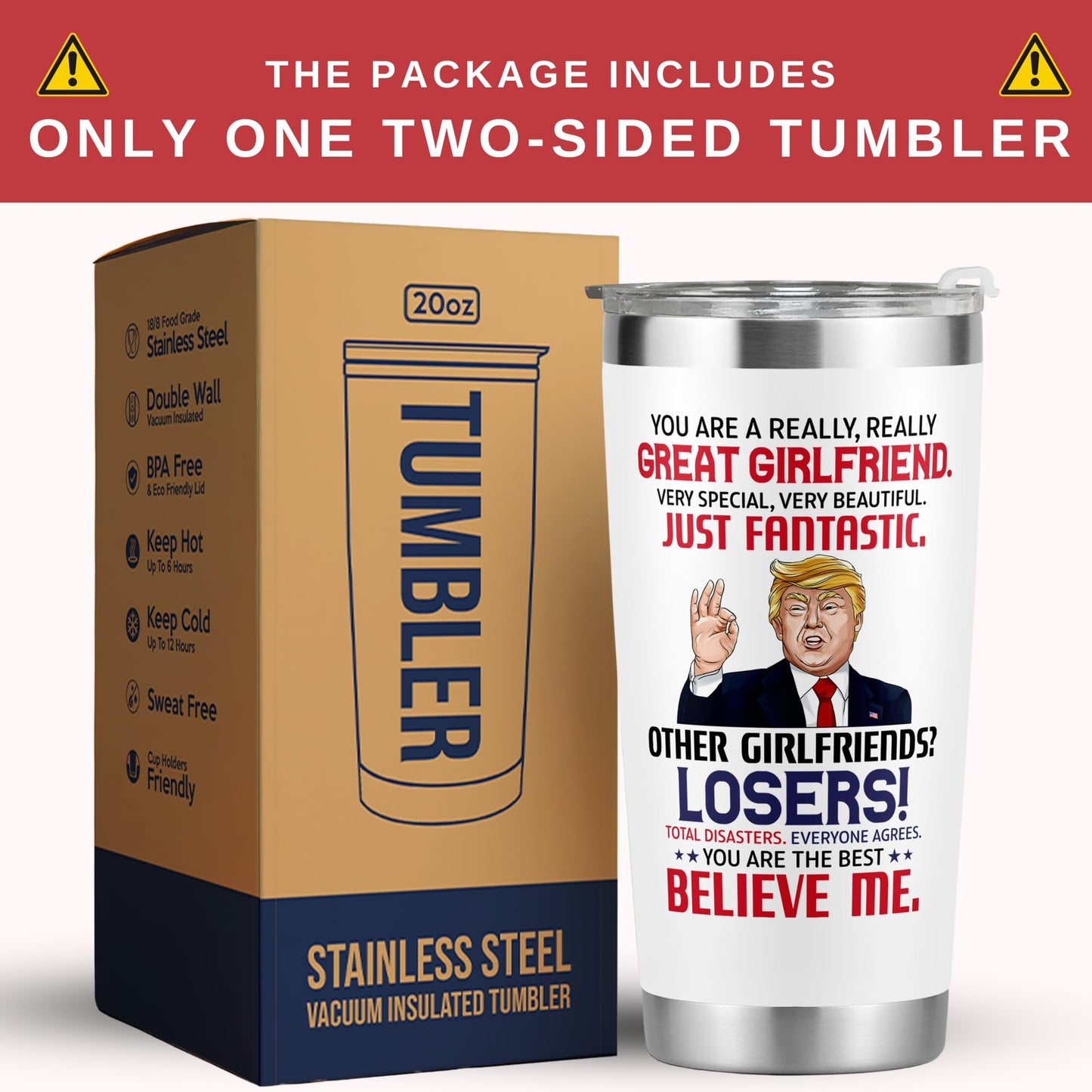 UMACVN Gifts for Girlfriend - Anniversary, Birthday, Christmas Girlfriend Gifts for Women - Romantic Love Couple Gift for Her from Boyfriend - Gift Ideas for Couples - 20 Oz Stainless Steel Tumbler