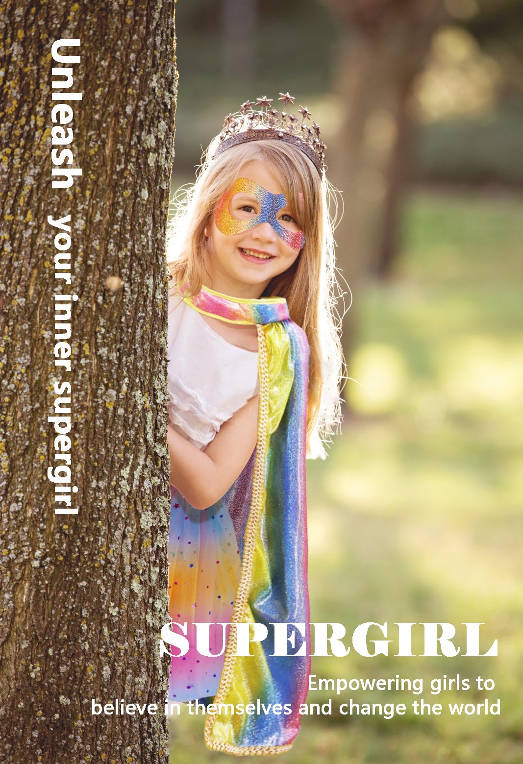 iROLEWIN Toddler Princess Dress-Up Cape for Girls Kids-Superhero-Cape Costume as Fairy Tale Pretend Play Party Gifts Toy Tutu
