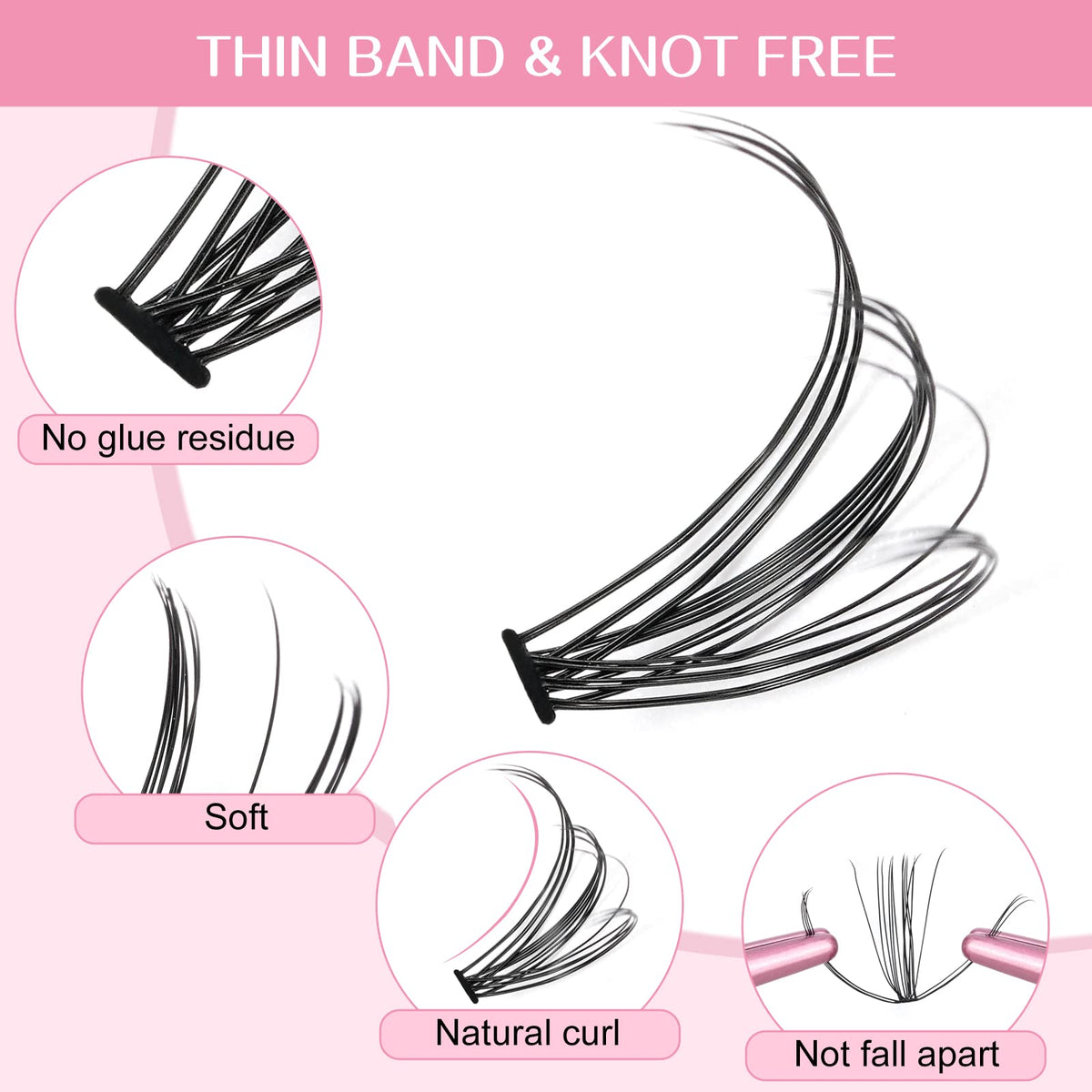 280 Pcs Individual Lashes 10+20-D-9-16mix Cluster Lashes 10D 20D C D Curl Wispy Lashes Bottom Lashes DIY Lashes At Home(10+20-D-