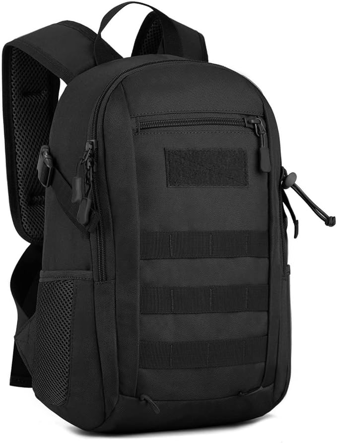 HUNTVP 10L Tactical Backpack Small Backpack Mini Daypack Military MOLLE Rucksack Gear Tactical Assault Pack Bag for Huntin...