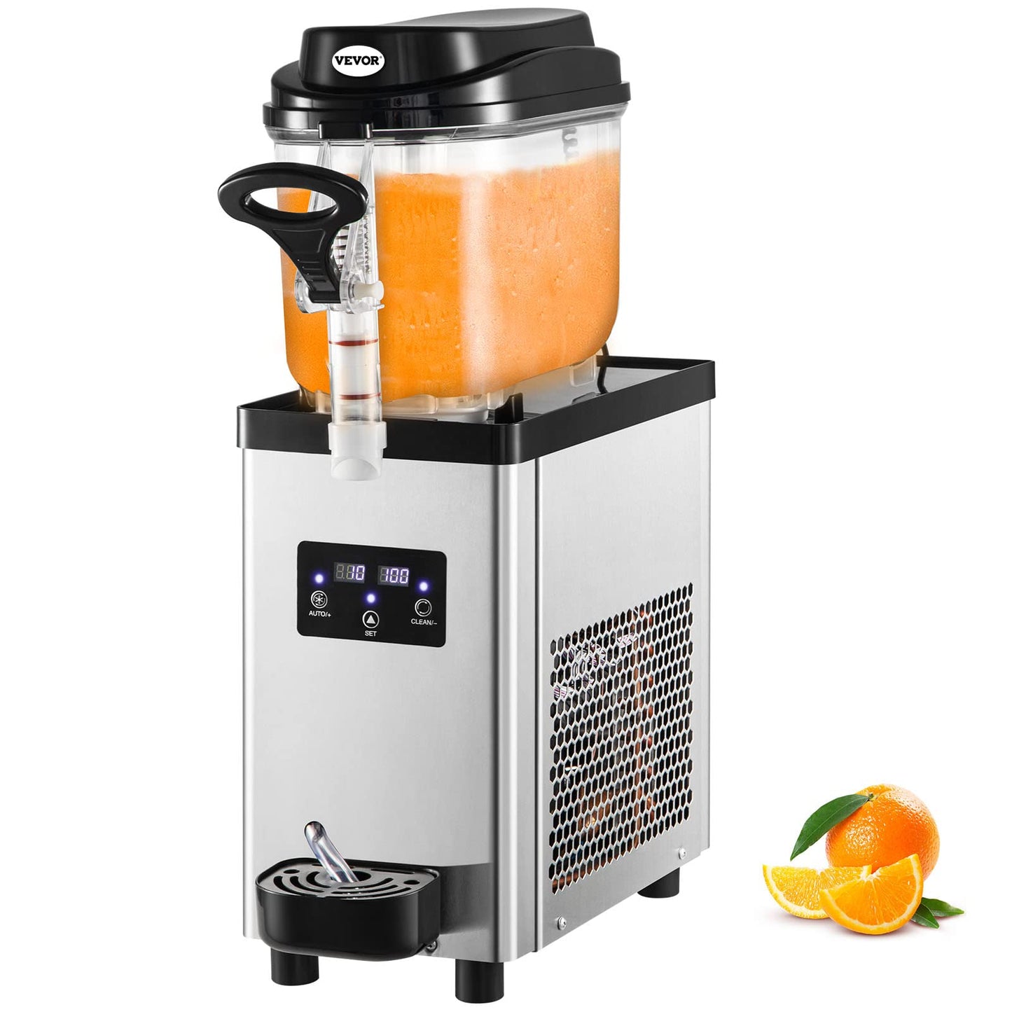 VEVOR Slushie Machine, Slushy Machine 6L/1.6 Gal 25 Cups Single-Bowl, 300W Frozen Drink maker, Stainless Steel Margarita Smoothie Machine, Slushie Machine for Cafes Restaurants Bars Home Use