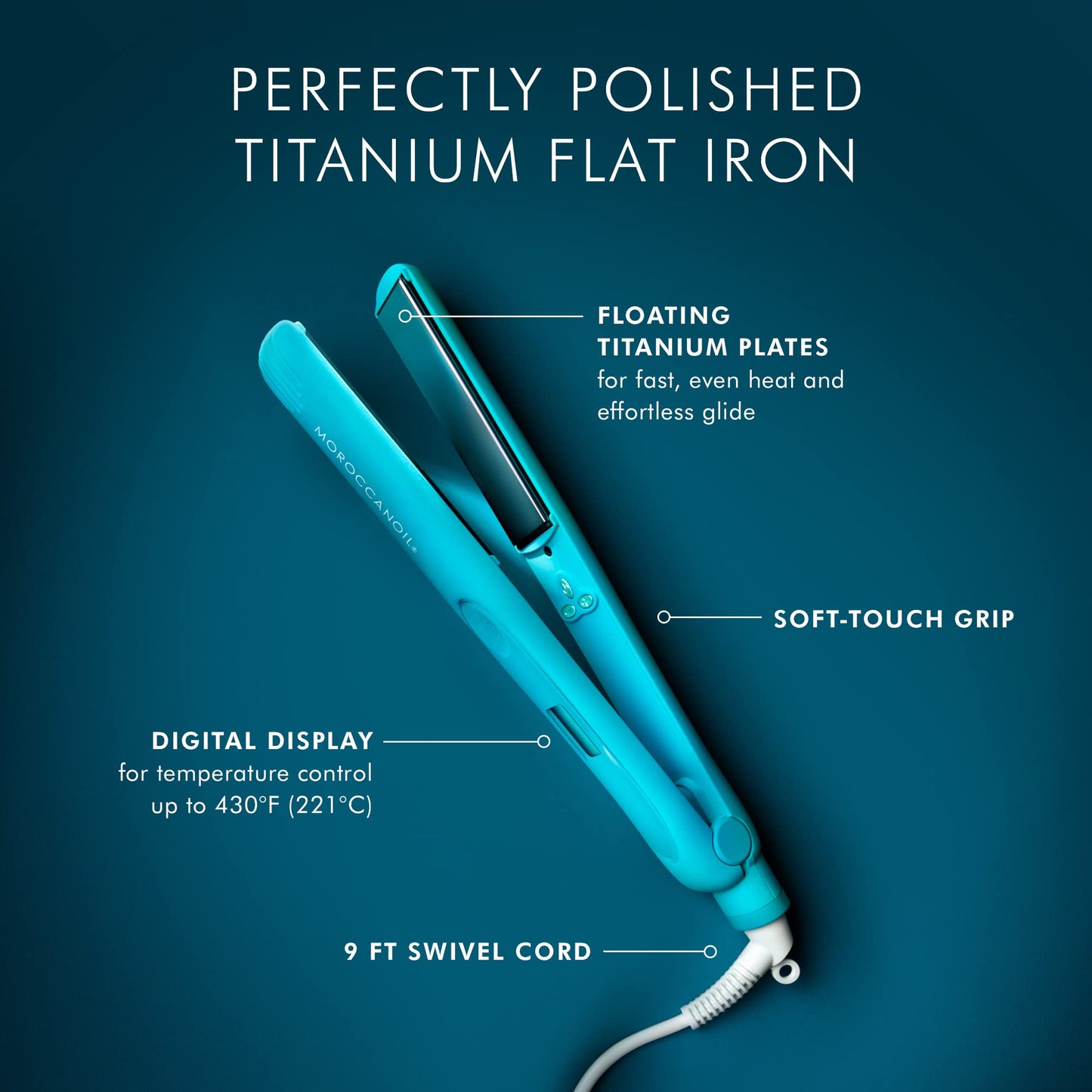 Moroccanoil Perfectly Polished Titanium Flat Iron