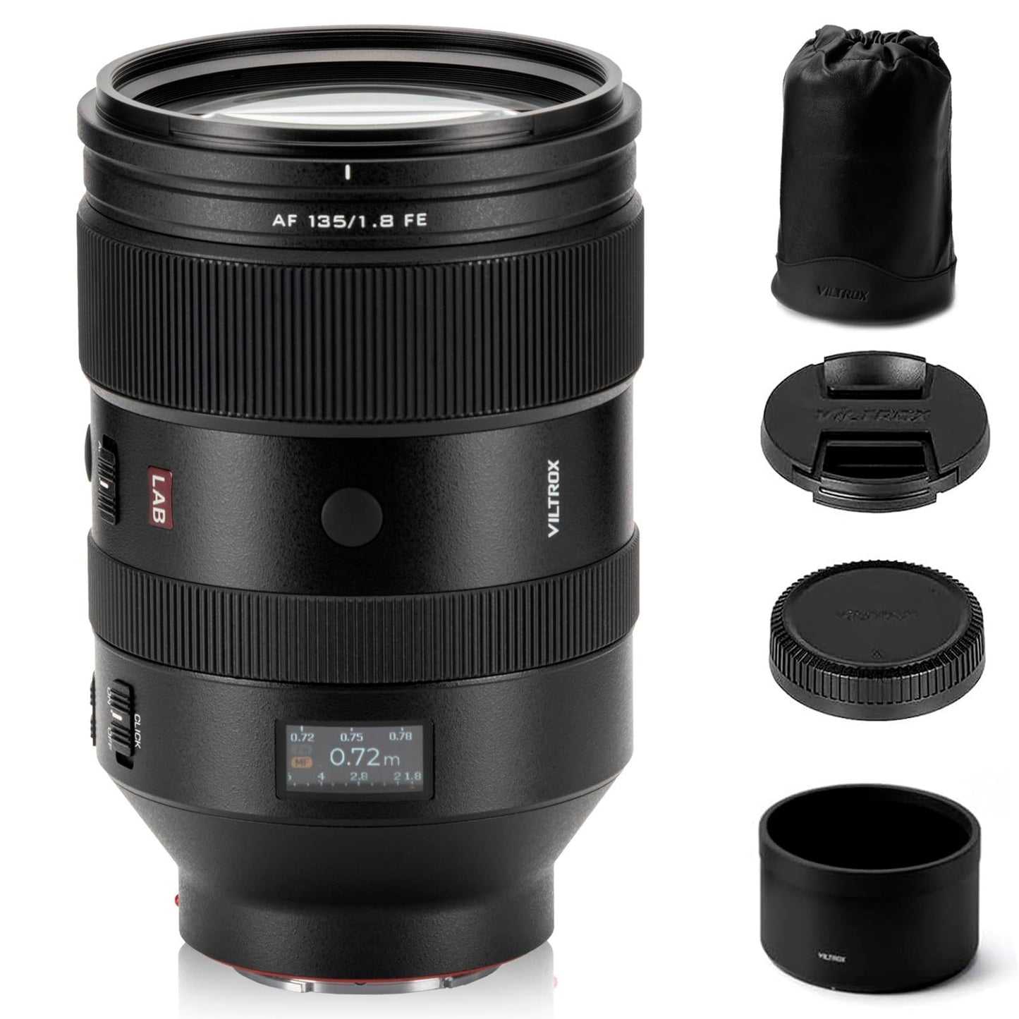 VILTROX AF 135mm F1.8 LAB FE Full Frame Lens Telephoto Auto Focus Prime Lens with HyperVCM Motor Compatible with Sony E-Mount A7SIII A7III A7RIII A7IV A9 A1 FX3 A7RV ZVE1 A7CR A7CII A93 ZV-E10 FX30