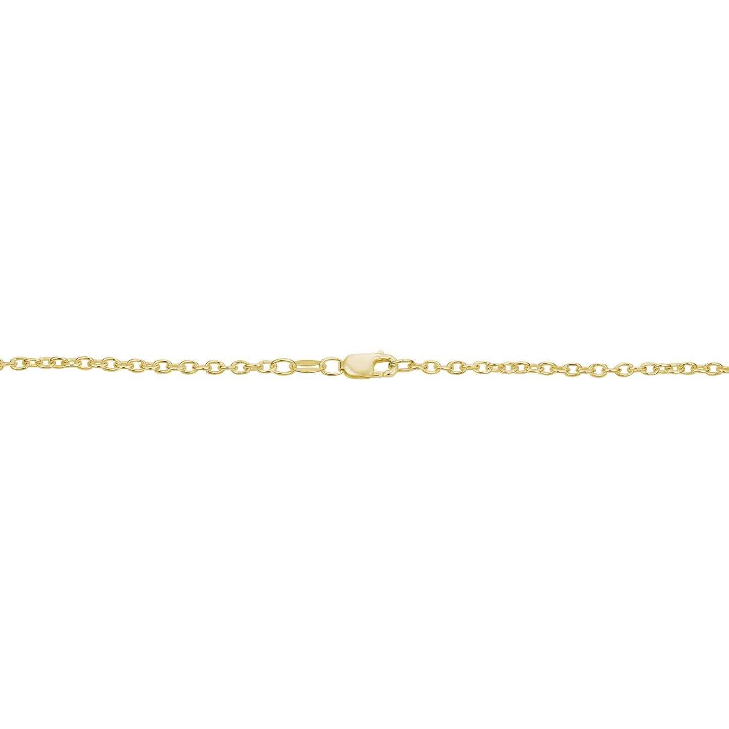 Kooljewelry Yellow Gold Over Sterling Silver Round Cable Chain Necklace (2.1 mm, 16 inch)