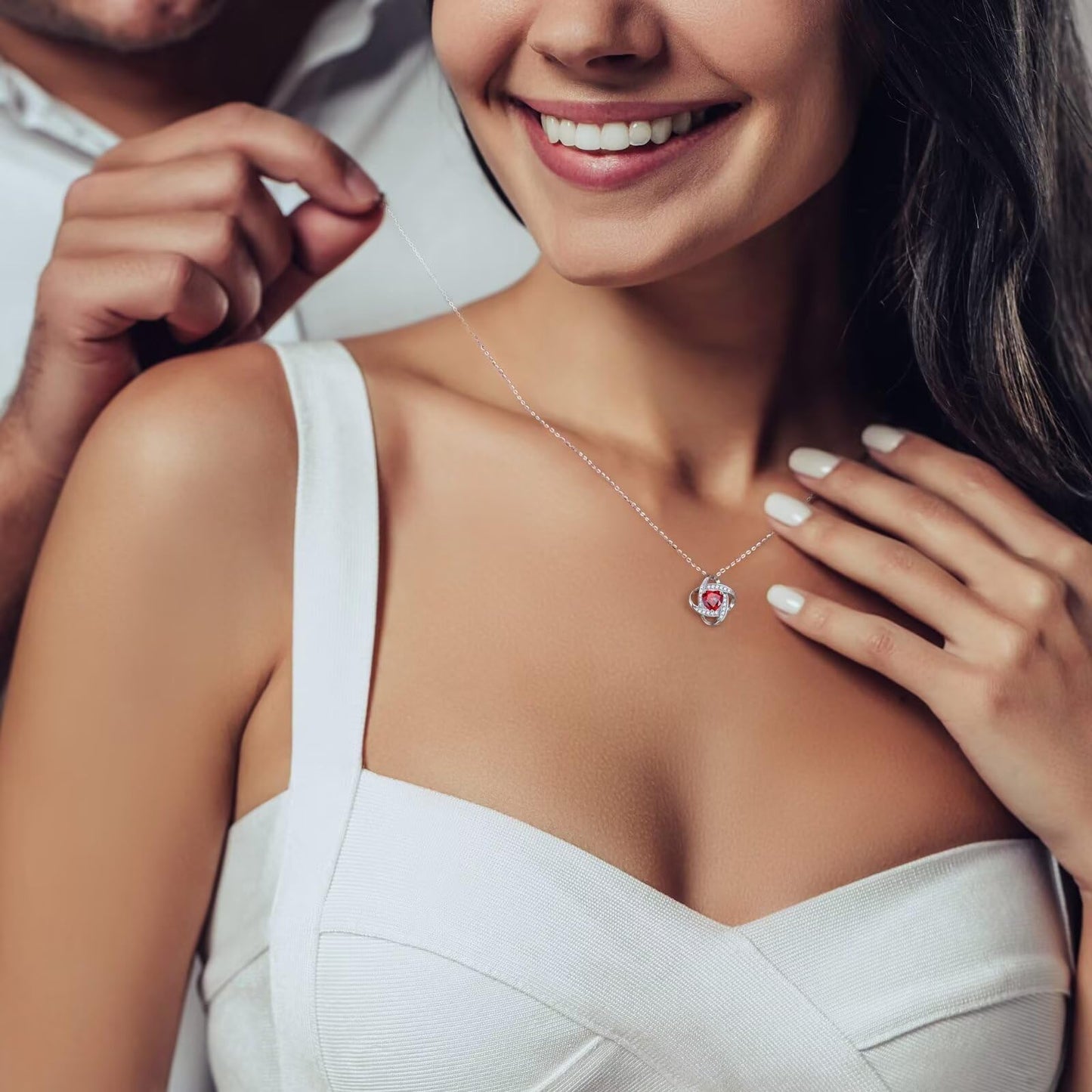 Iefil Birthday Gifts for Women - Birthstone Necklace for Women, Anniversary Women Necklace, Alexandrite Necklace, June Birthstone, Jewelry Gifts for Wife Girlfriend