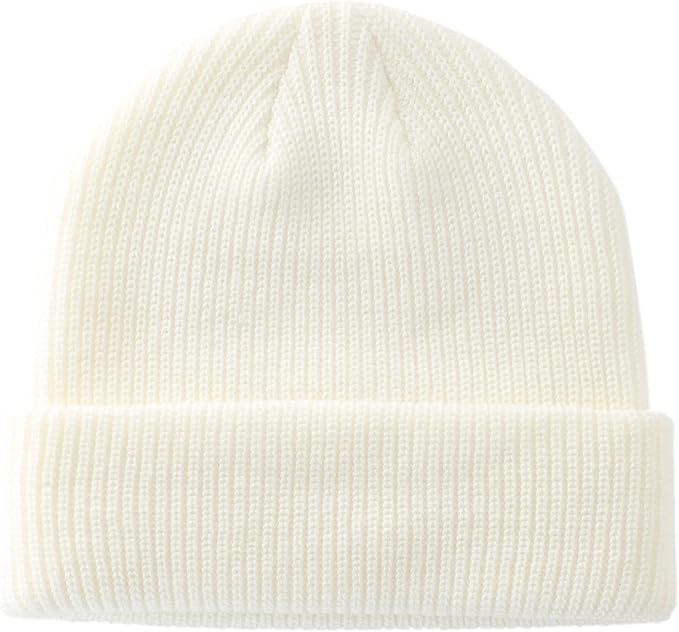 Connectyle Classic Double Layer Knit Beanie Hat Warm Thick Acrylic Winter Hats Daily Cuffed Beanies Watch Hat for Men Women