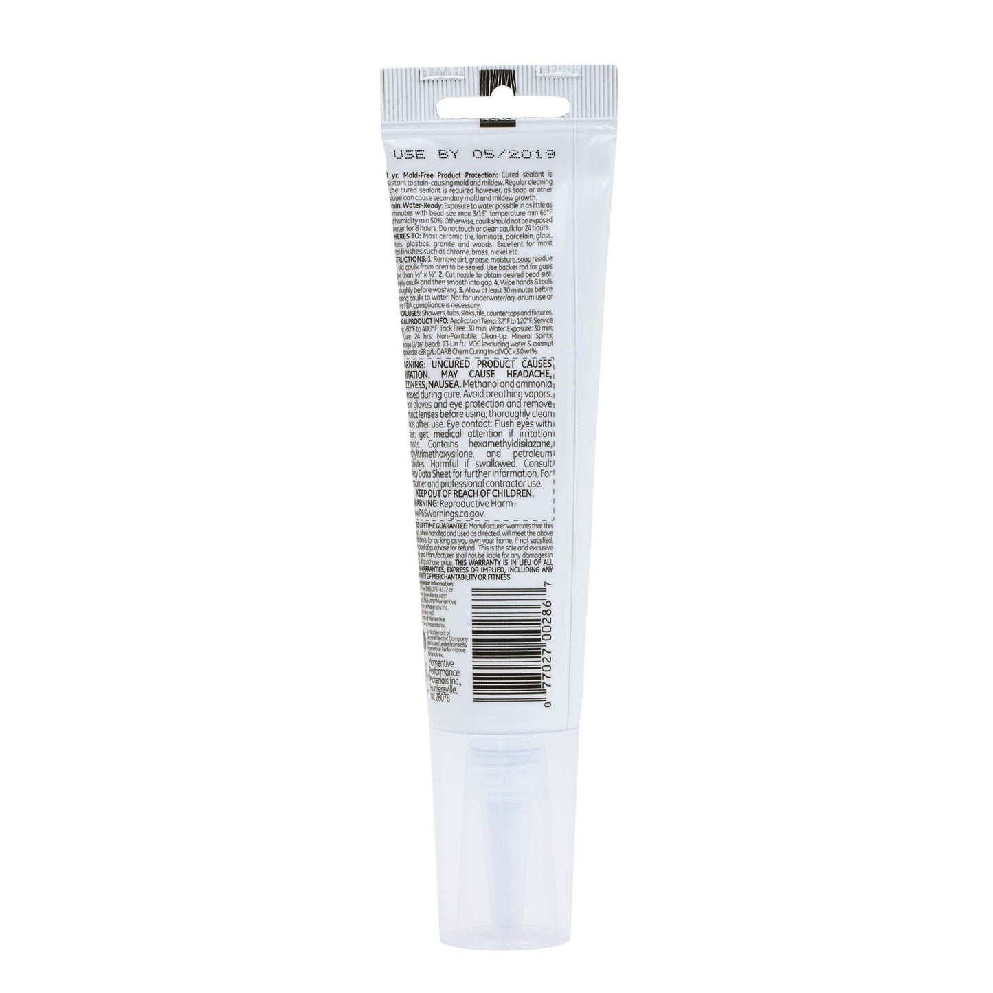 GE Advanced Silicone Kitchen & Bath Sealant Almond, 2.8 oz, 1, Tube