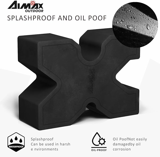 Aimax Outdoor 2 Pack Shooting Rest of Multiple Sizes, High Density Foams Rifle Rest, Precision-Enhancing Shooting Benches Portable Gun Block, Recoil Reduction, Resistant to Gun Oil