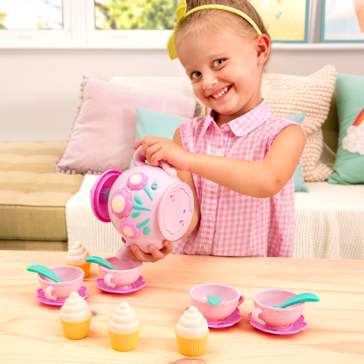 Battat – Play Circle – Singing Teapot – Toy Food – Pretend Play – Kitchen Set – 3+ Years(17 Pieces)