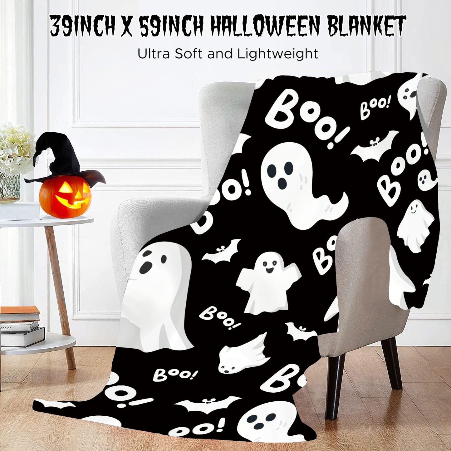Boo Basket Gifts for Women Teen Girls, Boo Basket Stuffer With Witch Brew Mug Boo Throw Blanket Relaxing Sap Gifts for Family Friends