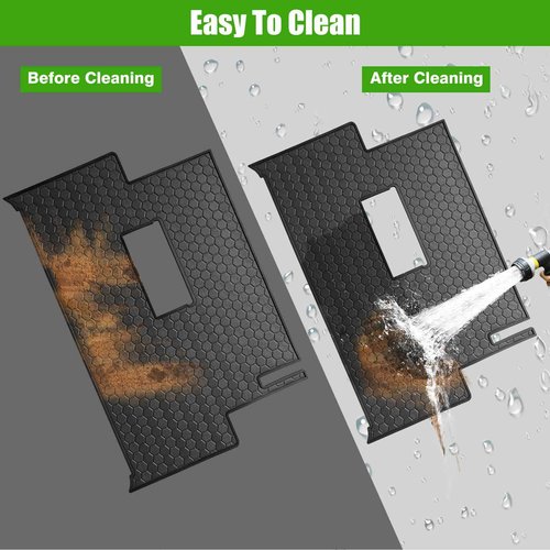 Club Car Precedent Golf Cart Full Coverage Floor Liner Mat, Fits Club Car Precedent (2004-2023), Onward & Tempo (2017-2023), Villager & V4L (2019-2023), Durable Anti-Slip Rubber