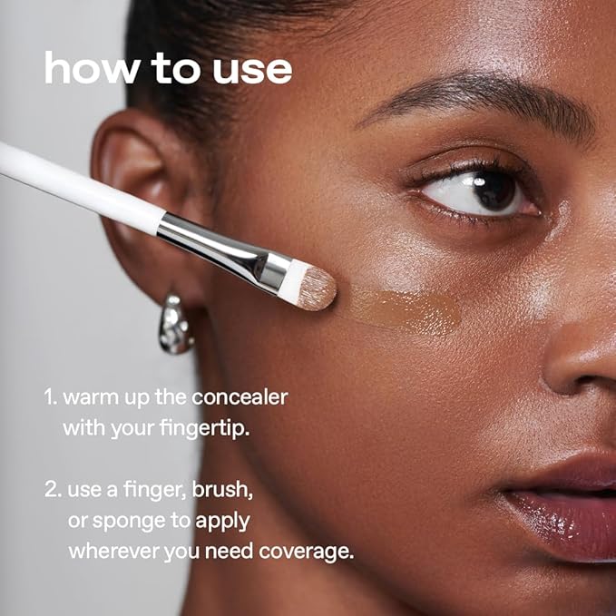 glow not dry concealer #pink #white | covers discoloration from skin blemishes | highlighting for nose bridge | full-coverage | dual-color&use | melt-in texture | 0.4 oz | beige