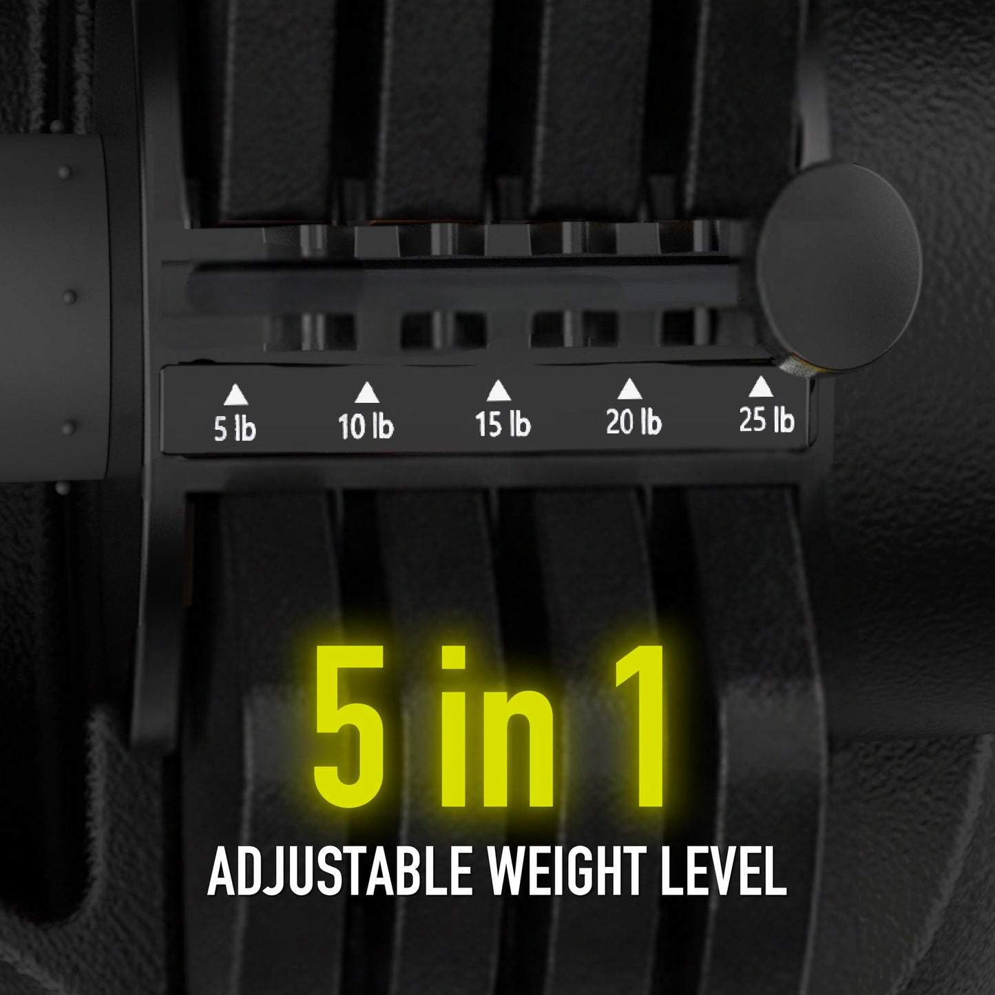 ATIVAFIT Adjustable Dumbbell Set of 2, 5–25LB Quick Dial Free Weights with Safety Lock & Anti-Slip Steel Handle, Space Saving Home Gym Equipment for Beginner Home Workouts and Light Strength Training, Suitable for Men and Women, Black